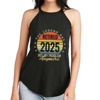 Retro The Legend Has Retired 2025 Not My Problem Anymore Women's Perfect Tri Rocker Tank