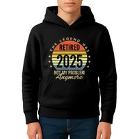 Retro The Legend Has Retired 2025 Not My Problem Anymore Kids Hoodie