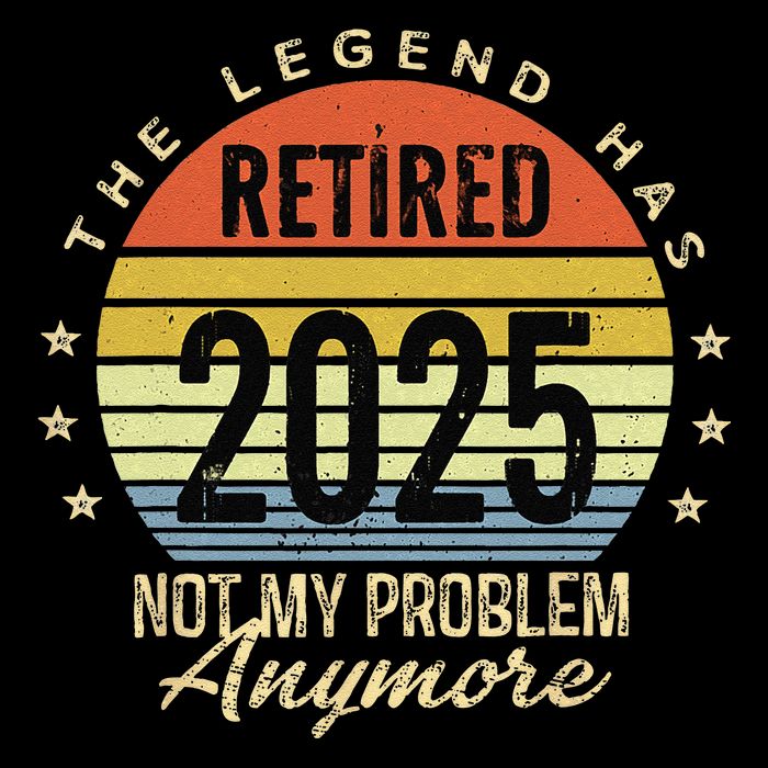 Retro The Legend Has Retired 2025 Not My Problem Anymore Wool Snapback Cap