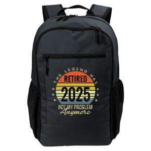 Retro The Legend Has Retired 2025 Not My Problem Anymore Daily Commute Backpack