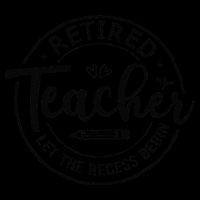 Retired Teacher Let The Recess Begin Summer Teacher Vacation Women's V-Neck T-Shirt