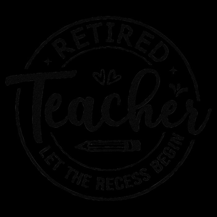 Retired Teacher Let The Recess Begin Summer Teacher Vacation Women's V-Neck T-Shirt