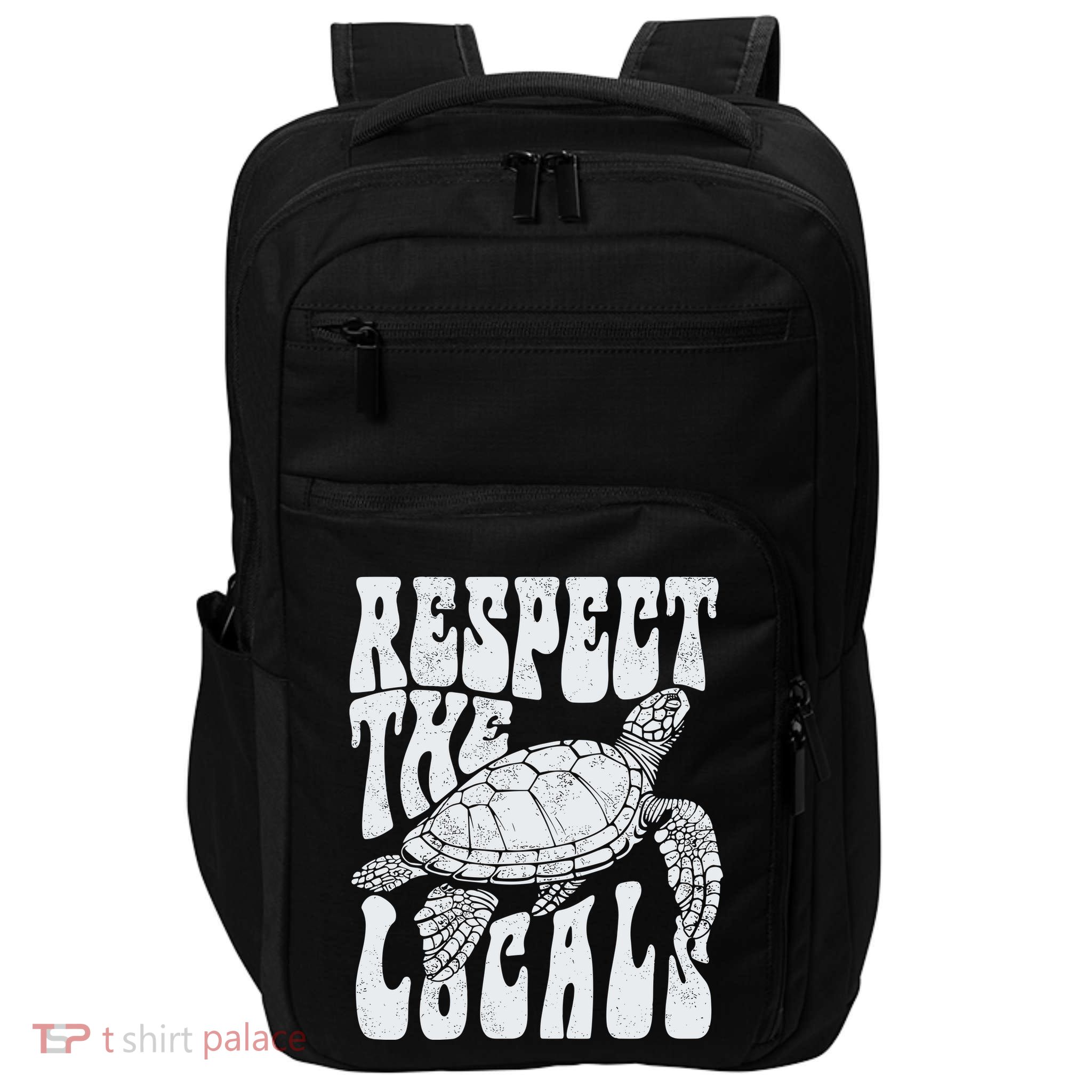 Respect The Locals Ocean Turtle Impact Tech Backpack