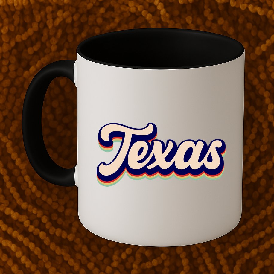 Retro Texas Logo Mug
