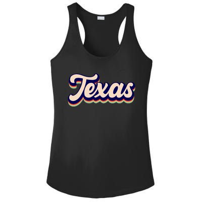 Retro Texas Logo Ladies PosiCharge Competitor Racerback Tank