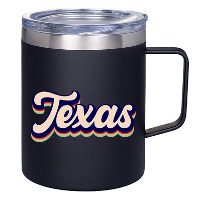 Retro Texas Logo 12oz Stainless Steel Coffee Mug