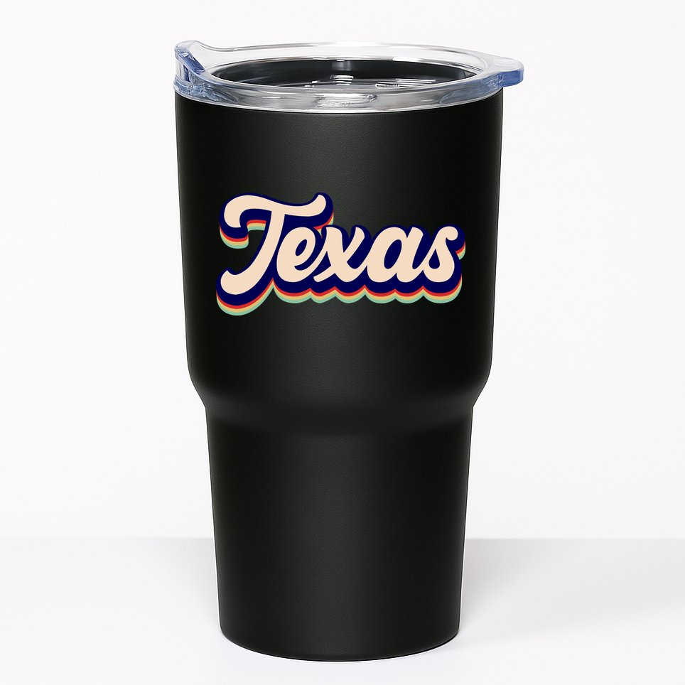 Retro Texas Logo Tumbler