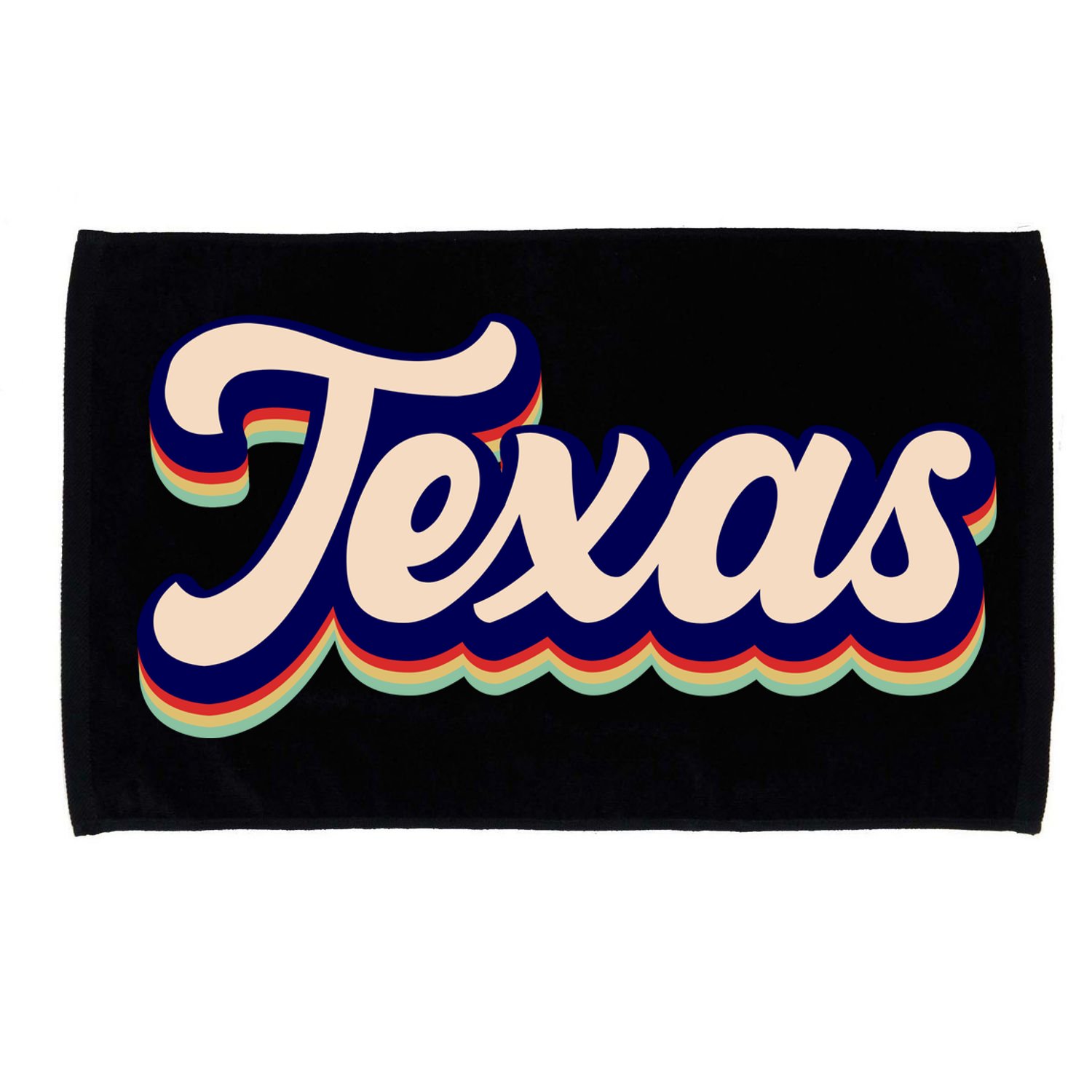 Retro Texas Logo Microfiber Hand Towel