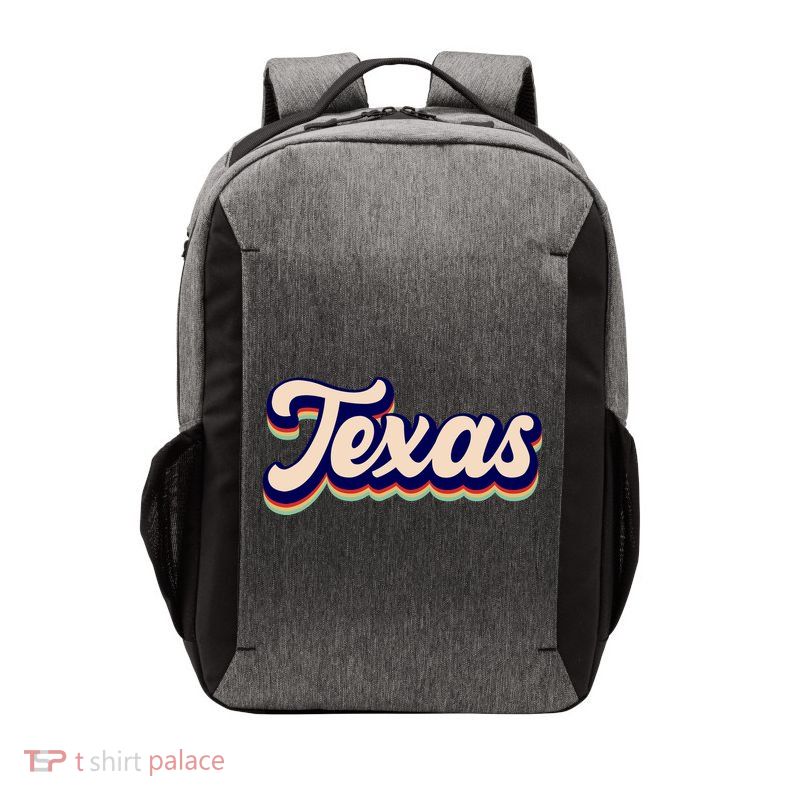 Retro Texas Logo Vector Backpack