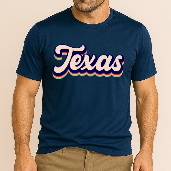 Retro Texas Logo Cooling Performance Crew T-Shirt