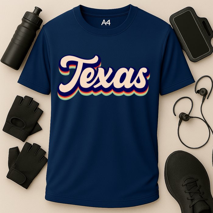 Retro Texas Logo Cooling Performance Crew T-Shirt