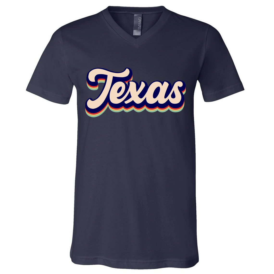 Retro Texas Logo V-Neck T-Shirt