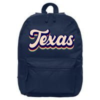 Retro Texas Logo 16 in Basic Backpack