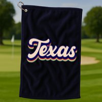 Retro Texas Logo Golf Towel