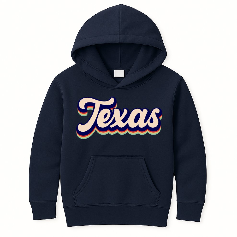 Retro Texas Logo Kids Hoodie