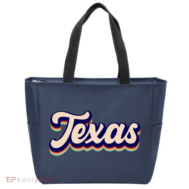 Retro Texas Logo Zip Tote Bag
