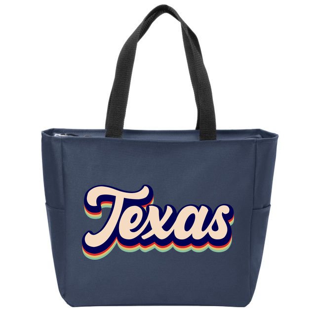 Retro Texas Logo Zip Tote Bag