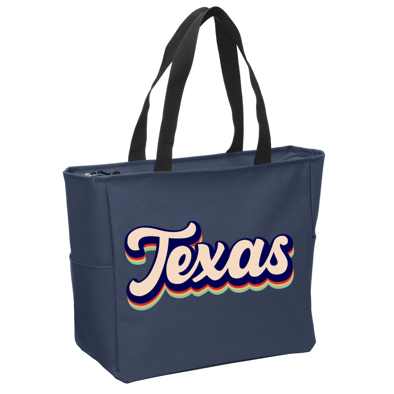 Retro Texas Logo Zip Tote Bag