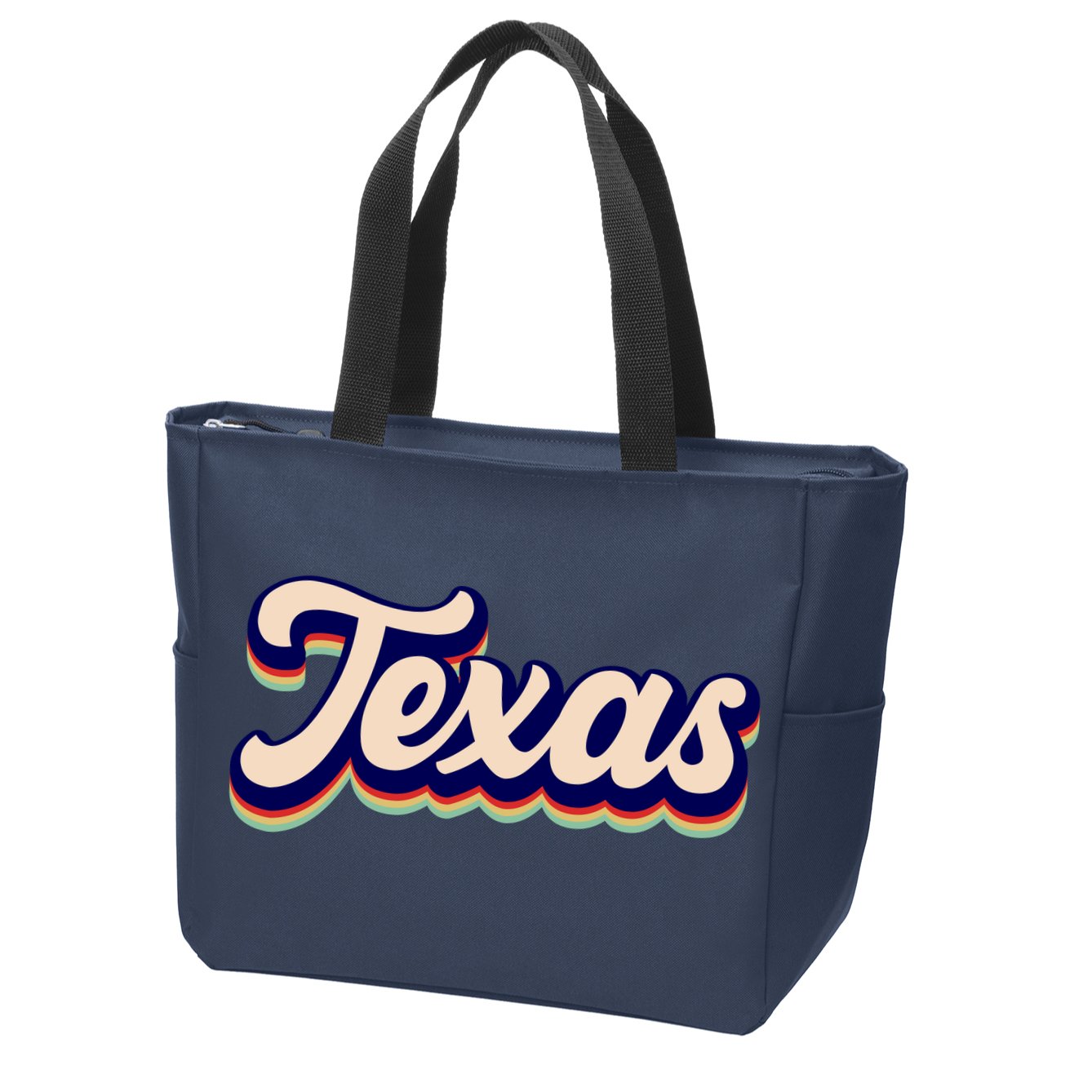 Retro Texas Logo Zip Tote Bag