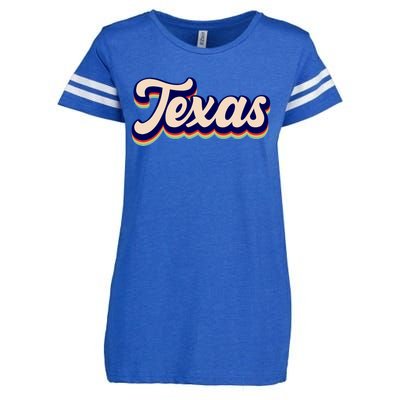 Retro Texas Logo Enza Ladies Jersey Football T-Shirt