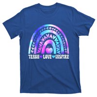 Rainbow Teach Love And Inspire Back To School Teacher Lovers Gift T-Shirt