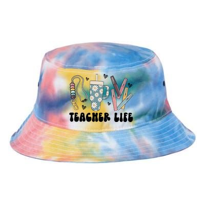 Retro Teacher LifeBoho Teacher Checkered Teacher Tie Dye Newport Bucket Hat