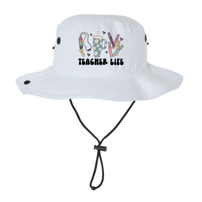 Retro Teacher LifeBoho Teacher Checkered Teacher Legacy Cool Fit Booney Bucket Hat