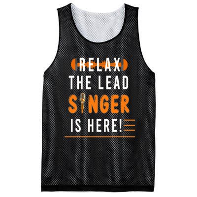 Relax The Lead Singer Is Here / Singing Music Songwriter Tee Mesh Reversible Basketball Jersey Tank