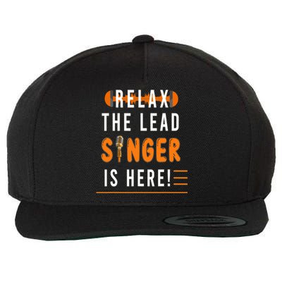 Relax The Lead Singer Is Here / Singing Music Songwriter Tee Wool Snapback Cap