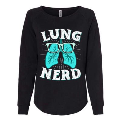 Respiratory Therapist Lung Nerd RRT CRT RT Pulmonologist Womens California Wash Sweatshirt