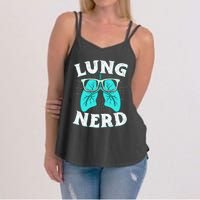 Respiratory Therapist Lung Nerd RRT CRT RT Pulmonologist Women's Strappy Tank