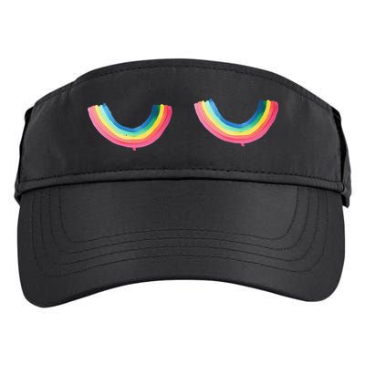 Rainbow Titt.Ies Lgbt Queer Adult Drive Performance Visor