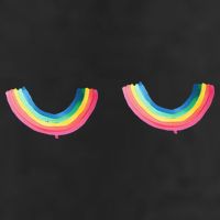 Rainbow Titt.Ies Lgbt Queer Adult Drive Performance Visor