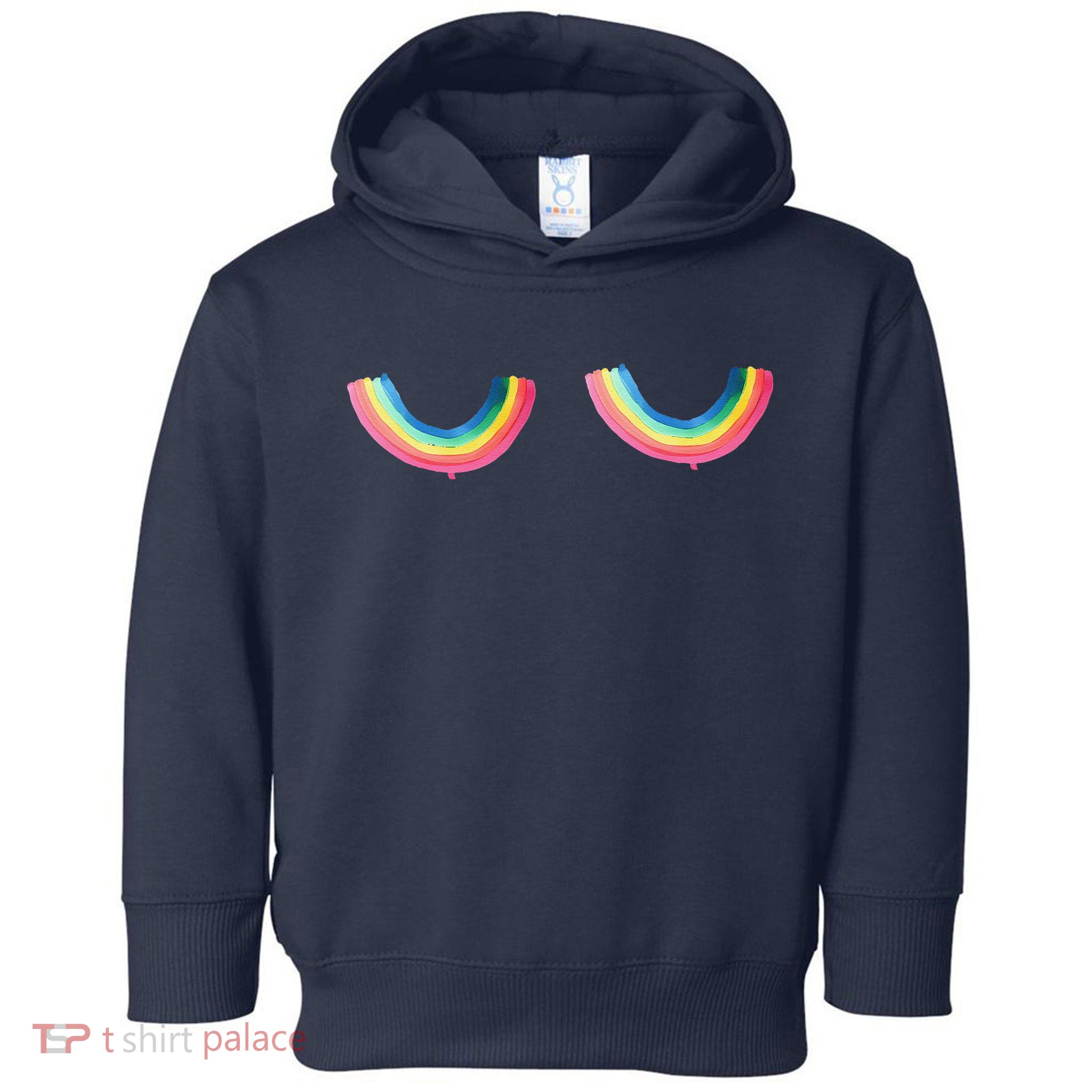 Rainbow Titt.Ies Lgbt Queer Toddler Hoodie