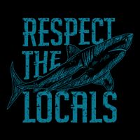 Respect The Locals Shark Gifts 16 in Basic Backpack