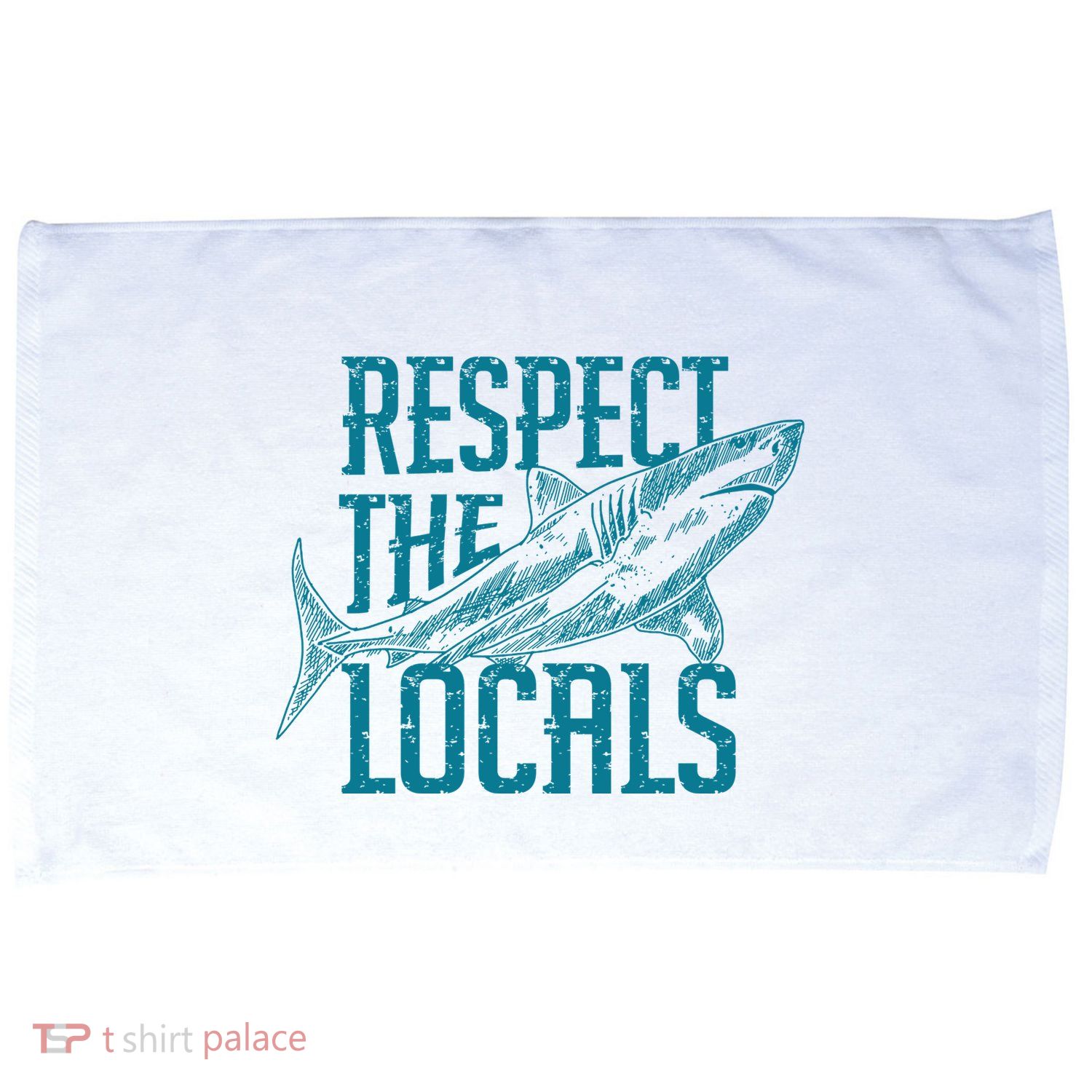 Respect The Locals Shark Gifts Microfiber Hand Towel