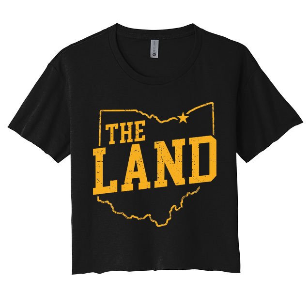 Retro The Land Cleveland Ohio Classic Throwback Souvenir Crop Top