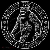 Respect The Locals Bigfoot Sasquatch American National Parks Flatbill Hat