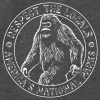 Respect The Locals Bigfoot Sasquatch American National Parks Vector Backpack