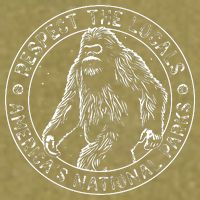Respect The Locals Bigfoot Sasquatch American National Parks Garment-Dyed Women's Muscle Tee