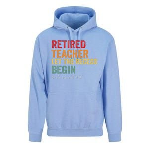 Retired Teacher Let The Recess Begin Retirement 2025 Unisex Surf Hoodie