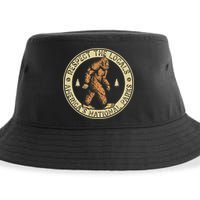Respect The Locals Bigfoot Sasquatch American National Parks Sustainable Bucket Hat