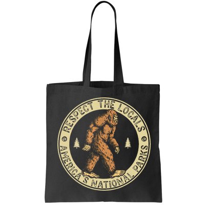 Respect The Locals Bigfoot Sasquatch American National Parks Bag
