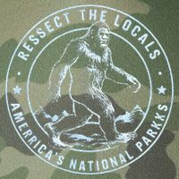 Respect The Locals Bigfoot Sasquatch American National Parks Legacy Tie Dye Trucker Hat