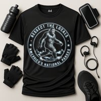 Respect The Locals Bigfoot Sasquatch American National Parks Cooling Performance Crew T-Shirt