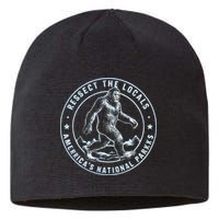 Respect The Locals Bigfoot Sasquatch American National Parks Sustainable Beanie