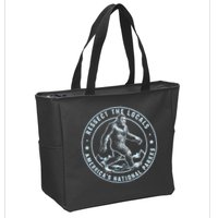 Respect The Locals Bigfoot Sasquatch American National Parks Zip Tote Bag