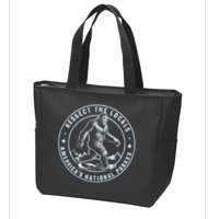 Respect The Locals Bigfoot Sasquatch American National Parks Zip Tote Bag