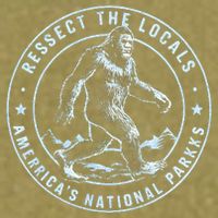 Respect The Locals Bigfoot Sasquatch American National Parks Garment-Dyed Women's Muscle Tee