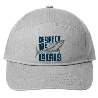 Respect The Locals Save The Ocean 7-Panel Snapback Hat